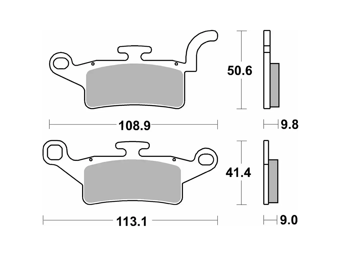 Pastilhas de Travão 208HF - SBS 2
