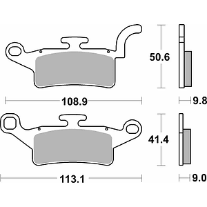 Pastilhas de Travão 208HF - SBS