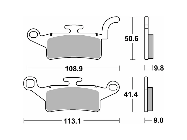 Pastilhas de Travão 208HF - SBS 2