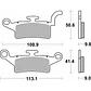 Pastilhas de Travão Yamaha BW'S 125 208HF - SBS - Thumbnail 2