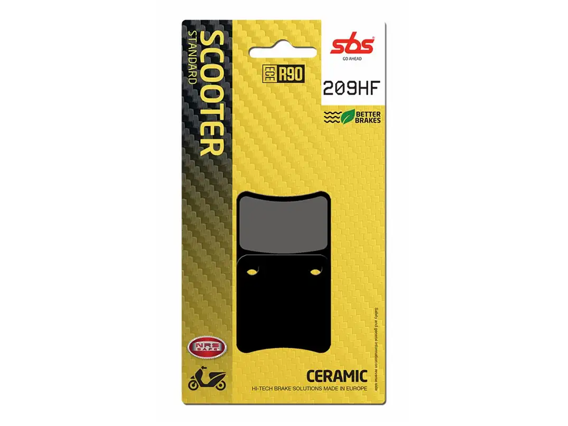 Pastilhas de Travão 209HF - SBS 1