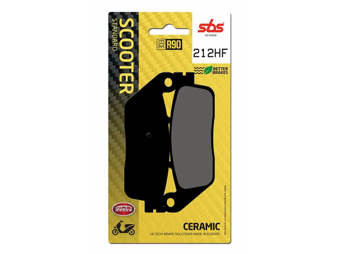 Pastilhas de Travão 212HF Kymco Xciting 400/500 - SBS 1