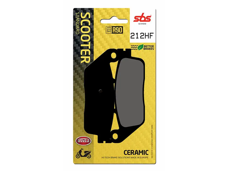 Pastilhas de Travão 212HF Kymco Xciting 400/500 - SBS 1