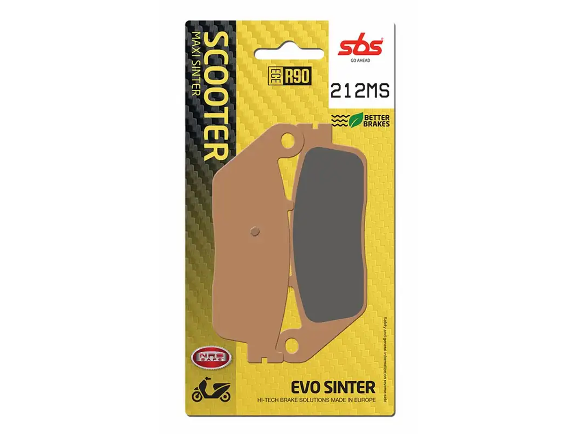 Pastilhas de Travão 212MS Kymco Xciting 400/500 - SBS 1