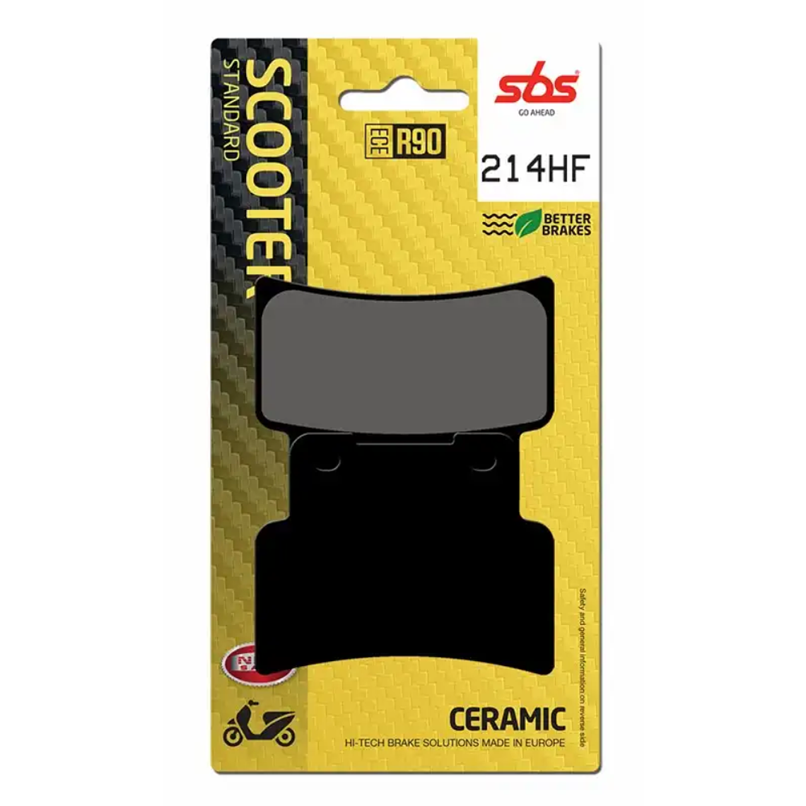 Pastilhas de Travão 214HF Kymco Xciting 400 - SBS 1