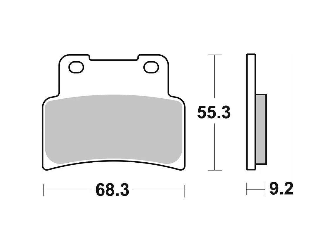 Pastilhas de Travão 214HF Kymco Xciting 400 - SBS 2