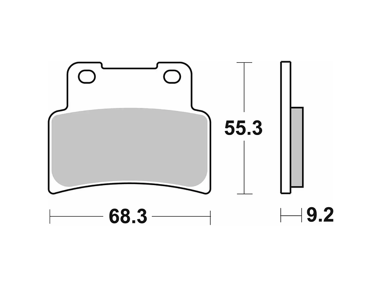 Pastilhas de Travão 214HF Kymco Xciting 400 - SBS 2