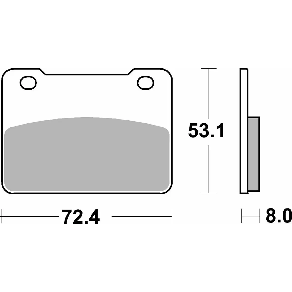 Pastilhas de Travão 215HF Sym Maxsym - SBS