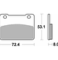 Pastilhas de Travão 215HF Sym Maxsym - SBS - thumbnail 2