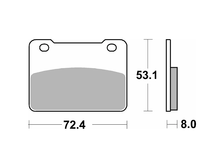 Pastilhas de Travão 215MS Sym Maxsym - SBS 2