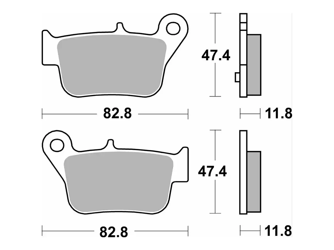 Pastilhas de Travão 218HF Sym Maxsym - SBS 2