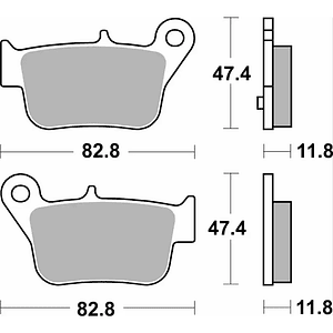 Pastilhas de Travão 218HF Sym Maxsym - SBS