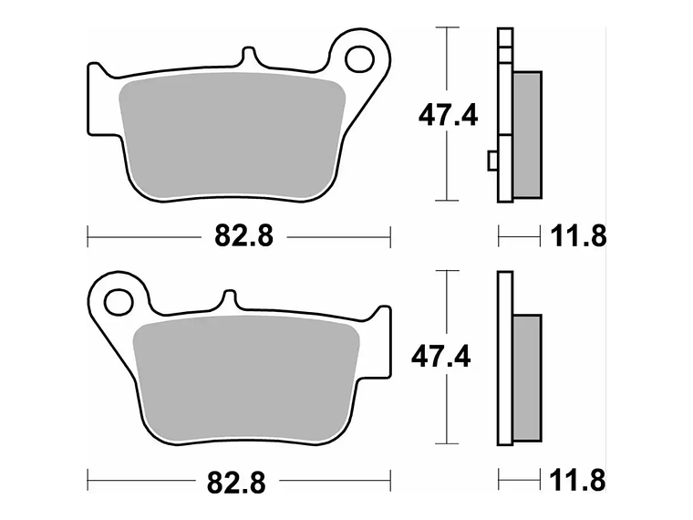 Pastilhas de Travão 218HF Sym Maxsym - SBS 2