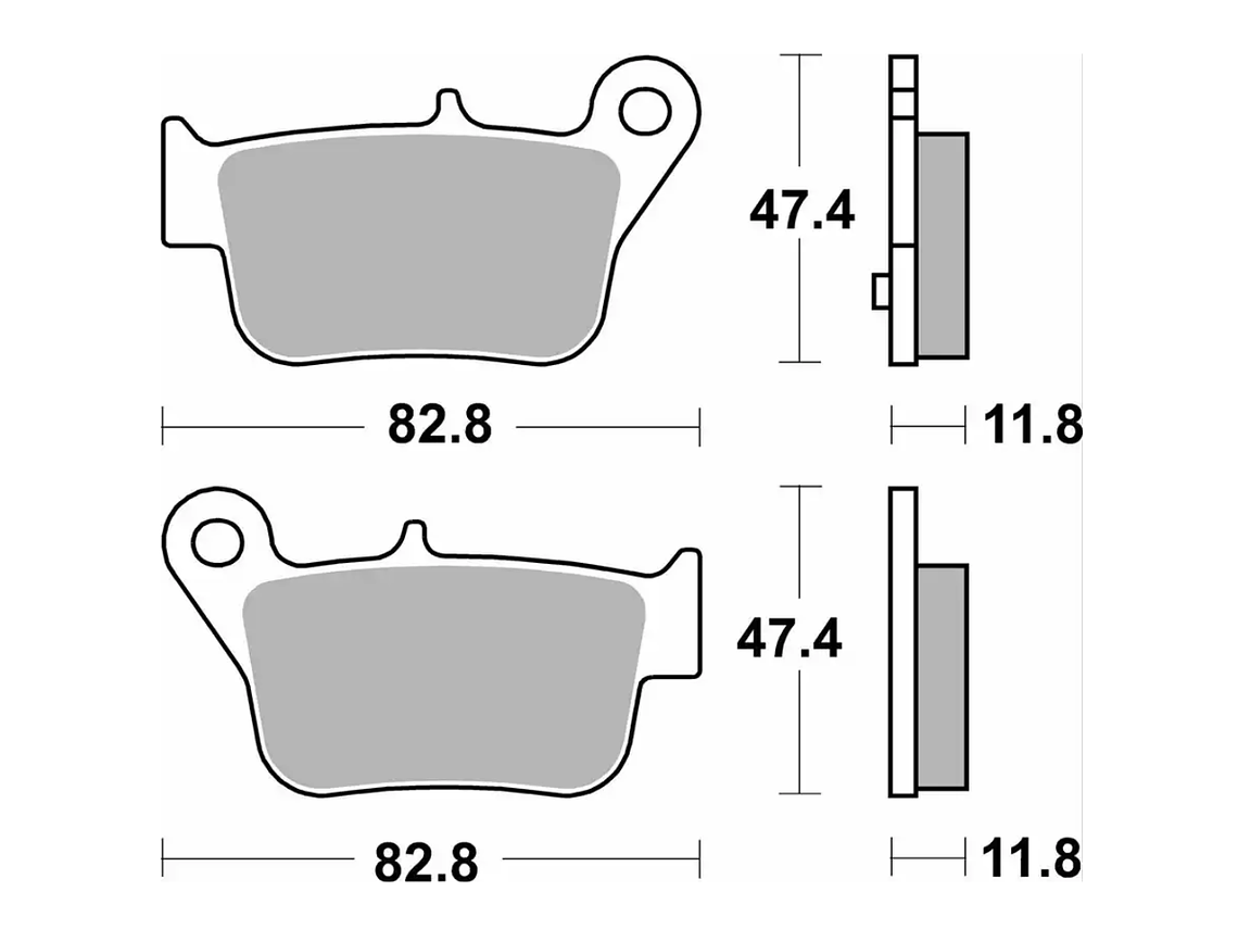 Pastilhas de Travão 218MS Sym Maxsym - SBS 2