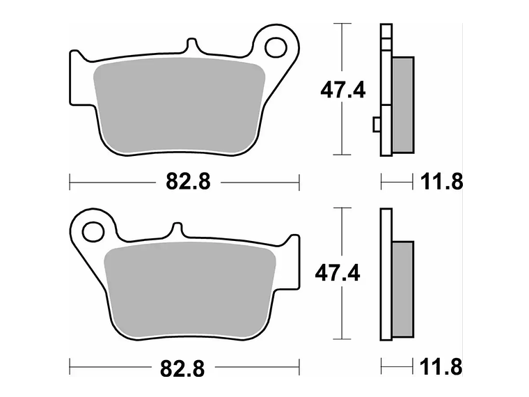 Pastilhas de Travão 218MS Sym Maxsym - SBS 2