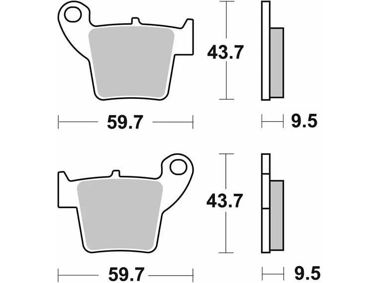 Pastilhas de Travão 222CT Yamaha Tricity - SBS 2