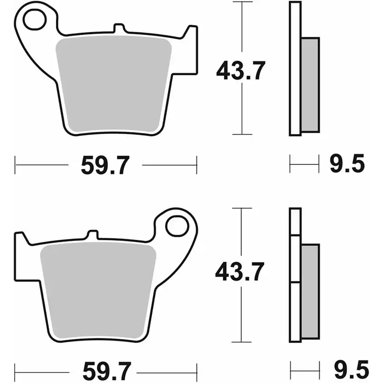 Pastilhas de Travão 222CT Yamaha Tricity - SBS 2