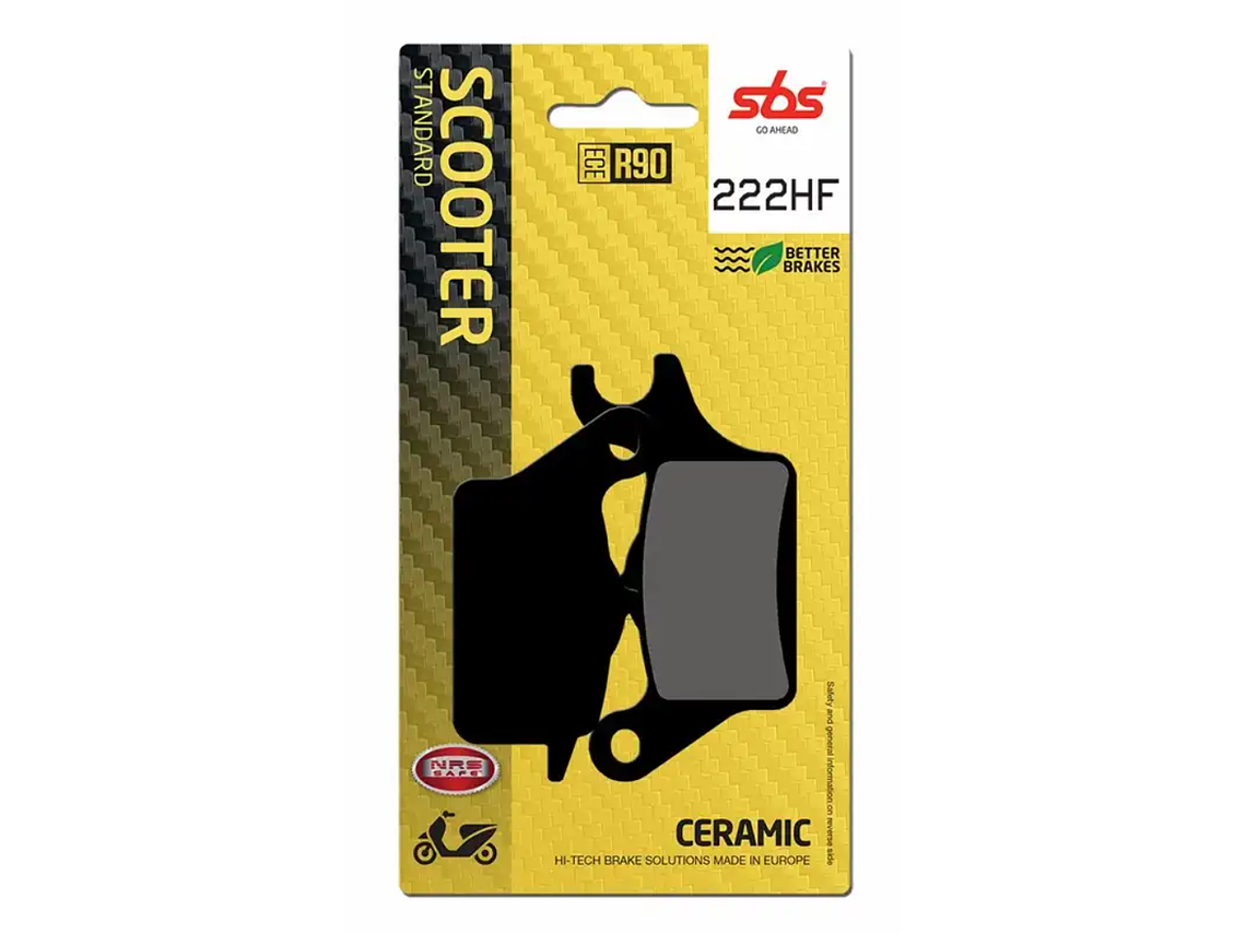 Pastilhas de Travão 222HF Yamaha Tricity - SBS 1