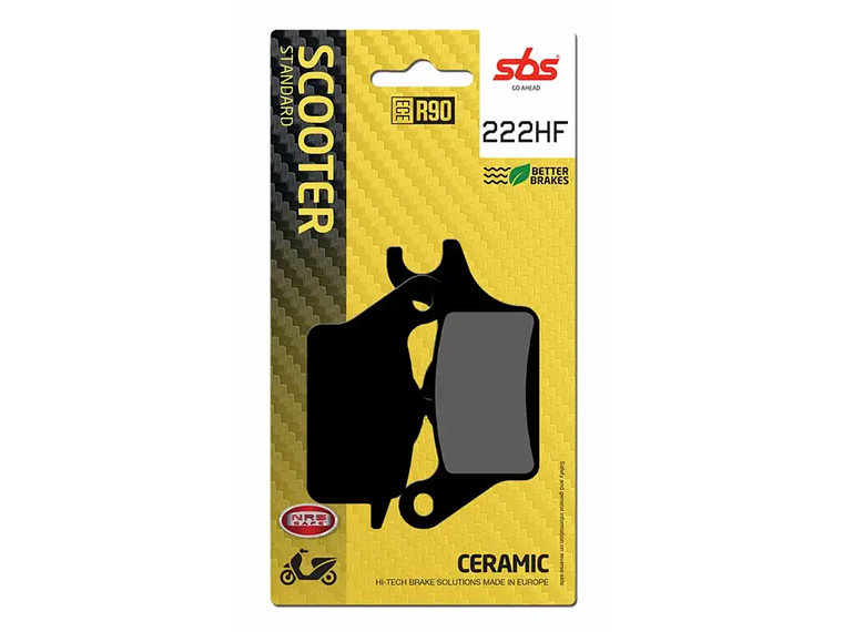 Pastilhas de Travão 222HF Yamaha Tricity - SBS 1