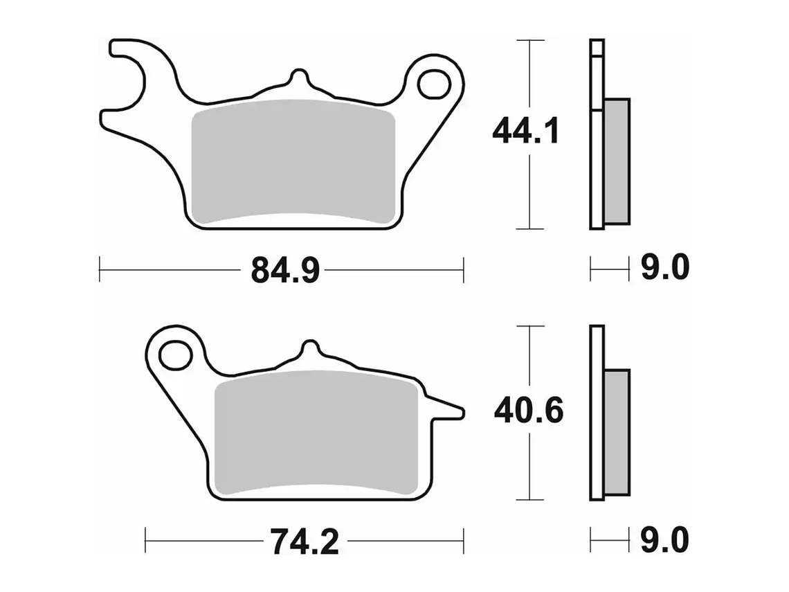 Pastilhas de Travão 223CT Yamaha Tricity - SBS 2