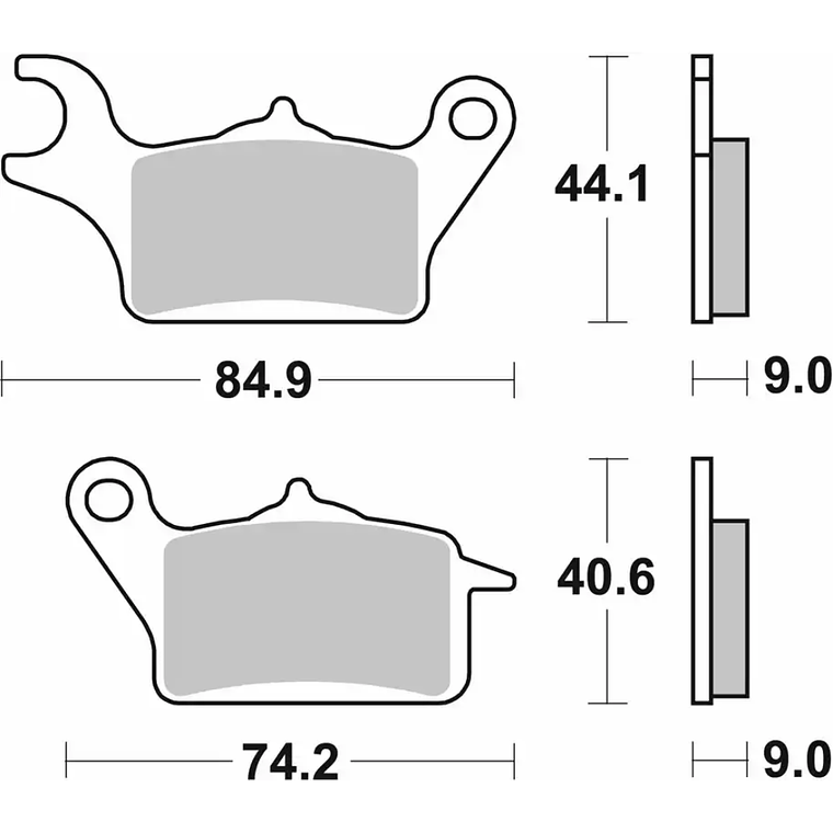 Pastilhas de Travão 223CT Yamaha Tricity - SBS 2