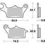 Pastilhas de Travão 223HF Yamaha Tricity - SBS