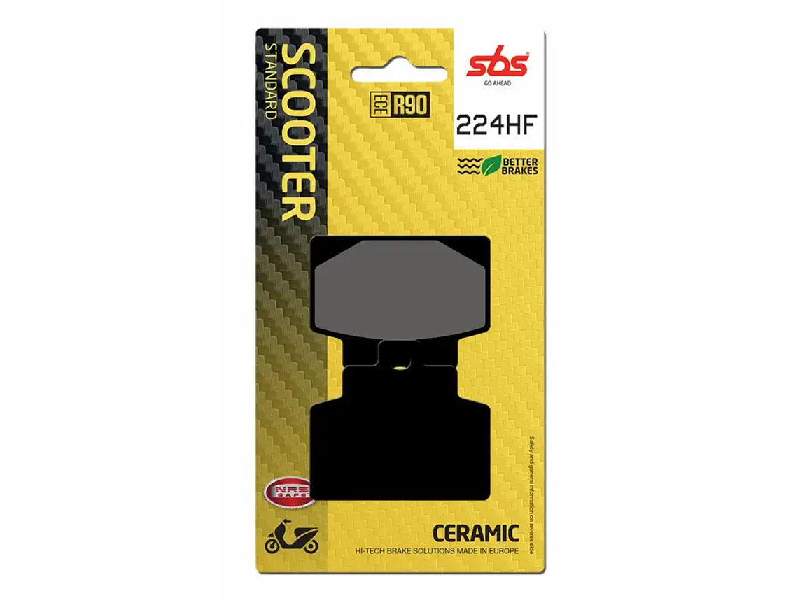 Pastilhas de Travão 224HF Piaggio Vespa MP3 - SBS 1