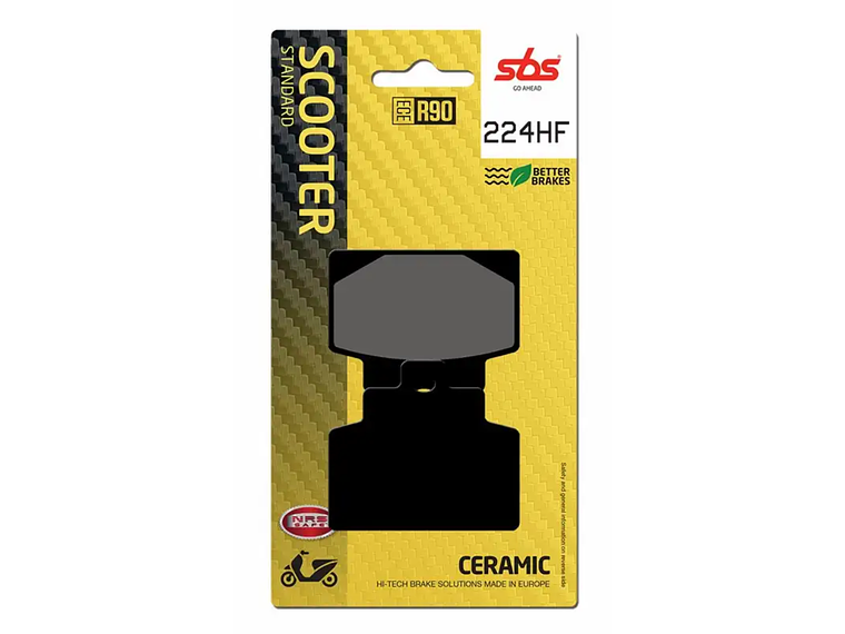 Pastilhas de Travão 224HF Piaggio Vespa MP3 - SBS 1