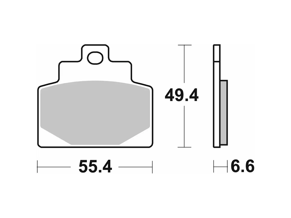 Pastilhas de Travão 224HF Piaggio Vespa MP3 - SBS 2