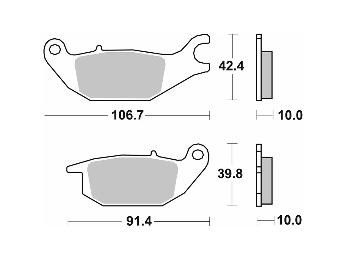 Pastilhas de Travão 225HF - SBS 2