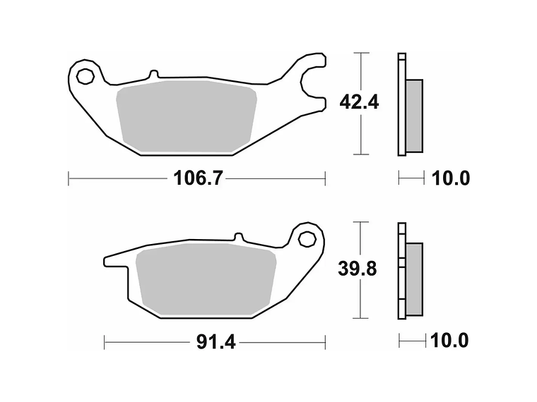 Pastilhas de Travão 225HF - SBS 2