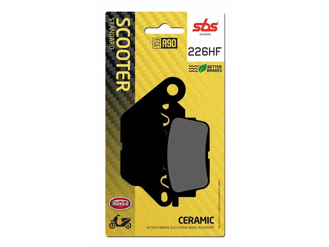 Pastilhas de Travão 226HF - SBS 1