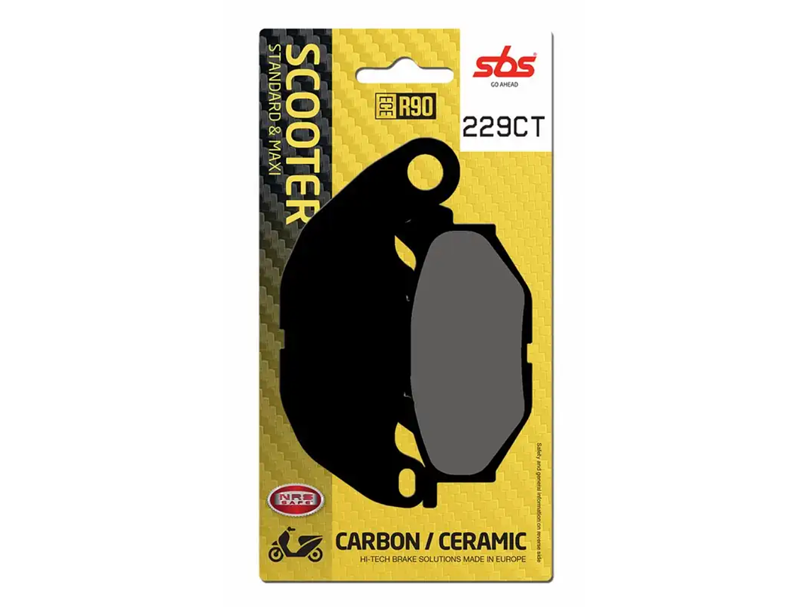 Pastilhas de Travão 229CT Yamaha X-Max 125/300 - SBS 1
