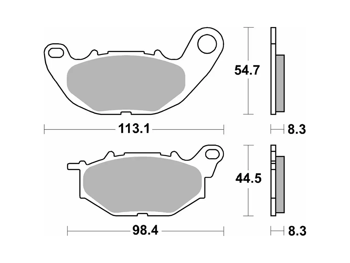 Pastilhas de Travão 229CT Yamaha X-Max 125/300 - SBS 2