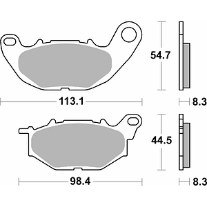 Pastilhas de Travão 229CT Yamaha X-Max 125/300 - SBS