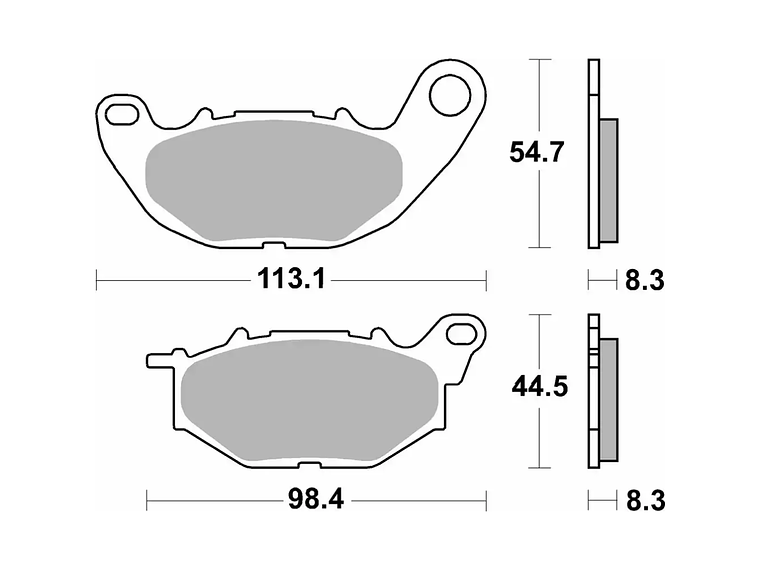 Pastilhas de Travão 229CT Yamaha X-Max 125/300 - SBS 2