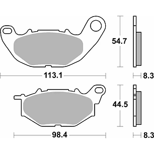 Pastilhas de Travão 229CT Yamaha X-Max 125/300 - SBS