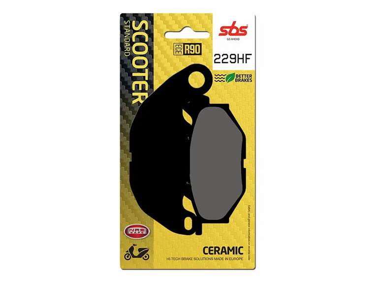 Pastilhas de Travão 229HF Yamaha X-Max 125/300 - SBS 1