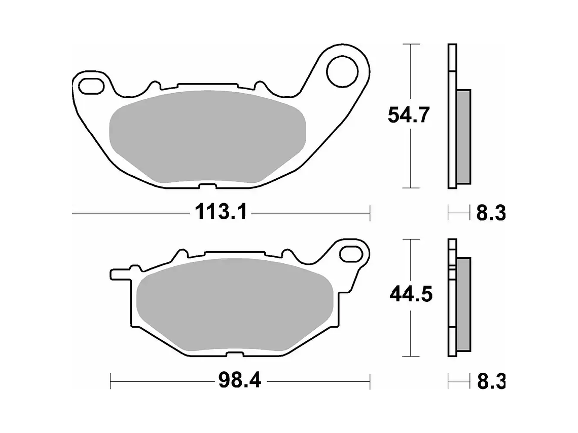 Pastilhas de Travão 229HF Yamaha X-Max 125/300 - SBS 2
