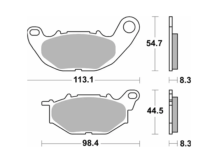 Pastilhas de Travão 229HF Yamaha X-Max 125/300 - SBS 2