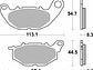 Pastilhas de Travão 229HF Yamaha X-Max 125/300 - SBS - Miniatura 2