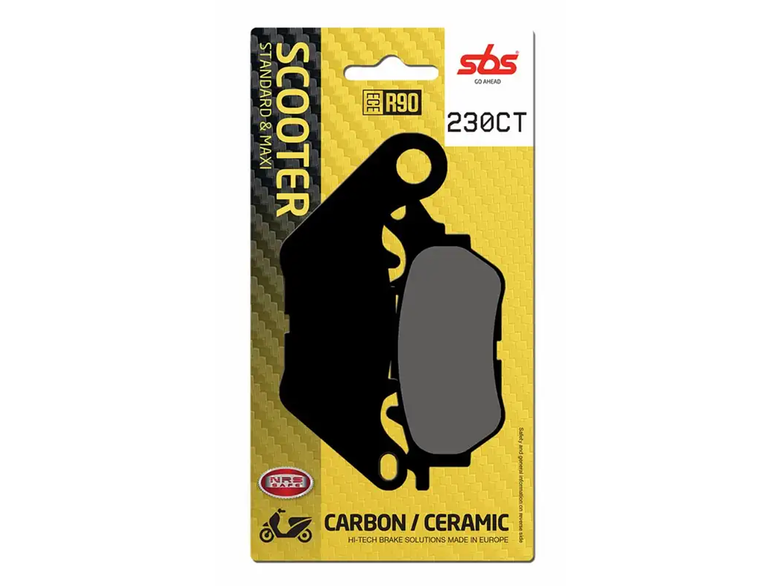 Pastilhas de Travão 230CT Yamaha X-Max 125/300 - SBS 1