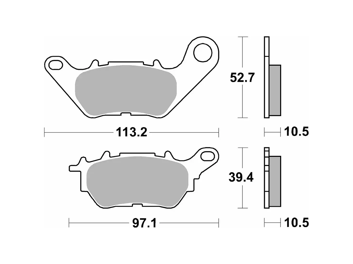 Pastilhas de Travão 230HF Yamaha X-Max 125/300 - SBS 2