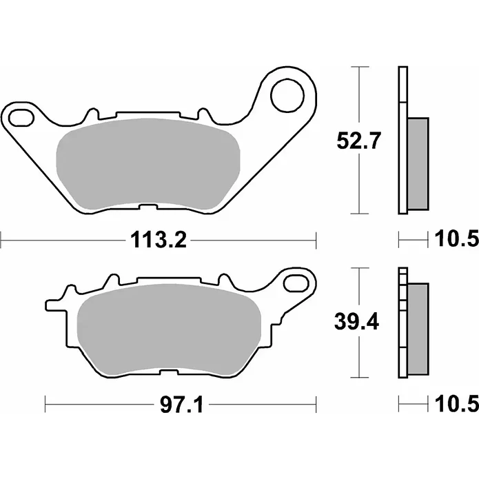 Pastilhas de Travão 230HF Yamaha X-Max 125/300 - SBS 2