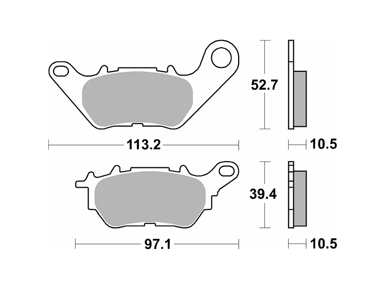 Pastilhas de Travão 230HF Yamaha X-Max 125/300 - SBS 2