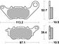 Pastilhas de Travão 230HF Yamaha X-Max 125/300 - SBS - thumbnail 2