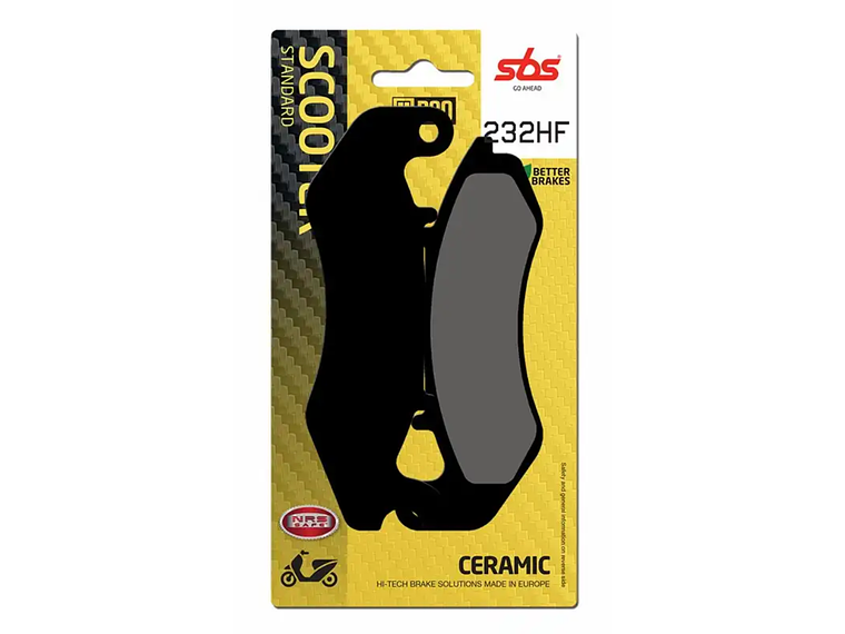 Pastilhas de Travão 232HF - SBS 1