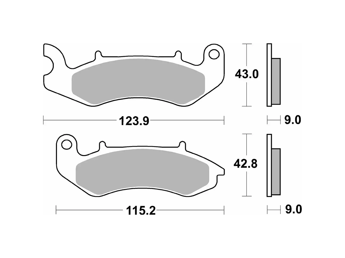Pastilhas de Travão 232HF - SBS 2