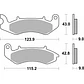 Pastilhas de Travão Keeway Cityblade 125 232HF - SBS - Thumbnail 2