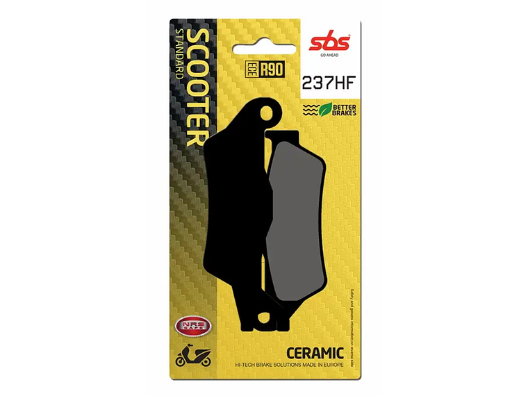 Pastilhas de Travão 237HF - SBS 1